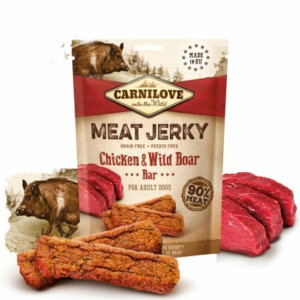 Friandises barres poulet et sanglier 100 g carnilove
