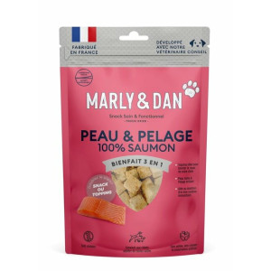 Bouchées pour chien booster peau et pelage oméga 3 en 50 g par marly & dan