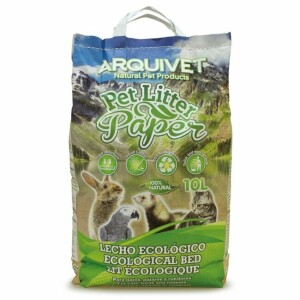 Litière écologique papier pour petits animaux 10 litres arquivet