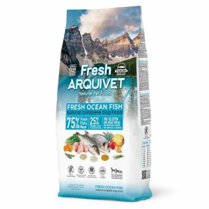 Croquettes chien semi-humide fresh ocean fish 10 kg arquivet