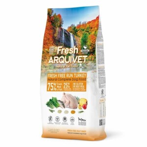 Croquettes chien semi-humide fresh dinde fraîche 10 kg arquivet