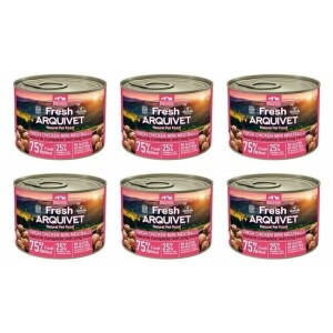 Pâtée boulettes mini poulet carottes petits pois 6 x 200 g arquivet