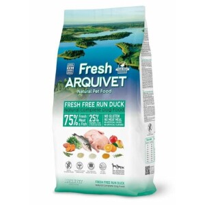 Croquettes chien semi-humide fresh canard fermier 10 kg arquivet