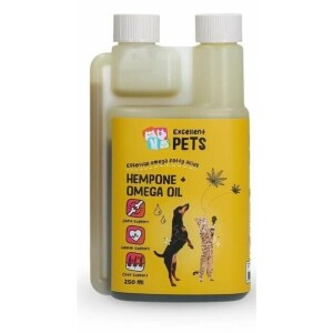 Huiles végétales omega 3 et 6 chien chat hempone 250 ml excellent pets