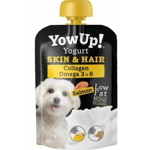 Yaourt skin hair chien peau et pelage saumon 115 g yow up