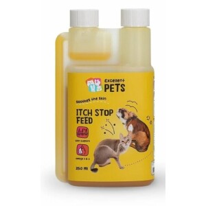 Anti-démangeaisons et pelage brillant chien chat itch stop feed 250 ml excellent pets