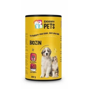 Biotine avec zinc et méthionine pelage et perte de poils chien chat excellent pets