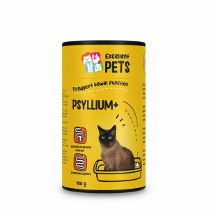 Psyllium plus chat intestin et boules de poils 100 g excellent pets