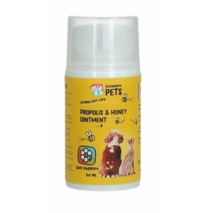 Pommade réparatrice propolis et miel chien chat lapin rongeur 50 ml excellent pets