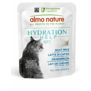 Lait de chèvre pour chat hfc hydratation help 6 x 50 g almo nature