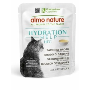 Soupe pour chat bouillon naturel hydratation help 6 x 50 g almo nature