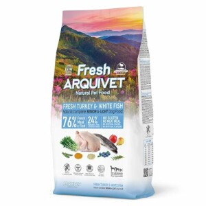 Croquettes chien semi-humide fresh senior et light 10 kg arquivet