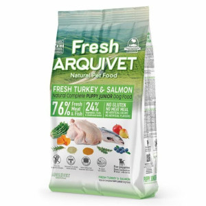 Croquettes semi-humide fresh chiot junior dinde saumon frais 2.5 kg arquivet