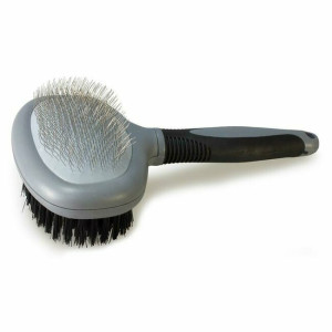 Brosse double ovale 19 x 11 cm chien arquivet
