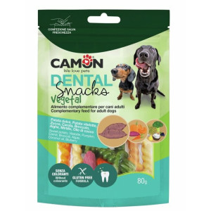 Dental snacks végétal pour chien légumes et fruits 80 g camon