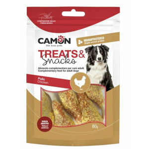 Cuisses de poulet panées pour chien 80 g camon