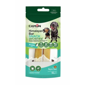 Barres dental chien fromage de yack au lait de l'himalaya small paquet de 2 barres camon