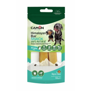 Barres dental chien fromage de yack au lait de l'himalaya médium paquet de 2 barres camon