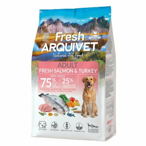 Croquettes chien semi-humide fresh saumon et dinde frais 2.5 kg arquivet