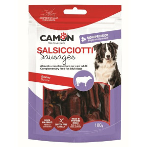Mini saucisses de boeuf pour chien 100 g camon