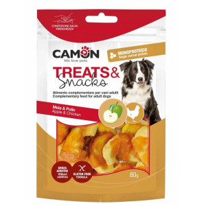 Snacks poulet et pommes pour chien 80 g camon