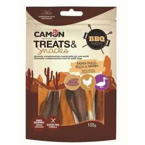 Snacks cuisses de poulet et de canard pour chien 105 g camon