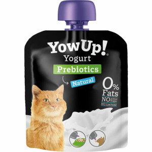 Yaourt sans lactose avec prébiotiques spécial chats 85 g yow up