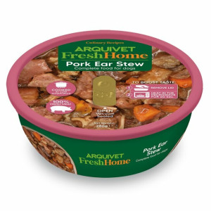 Plat mijoté oreilles de porc recette maison pour chien 100% naturel sans céréales 280 g arquivet