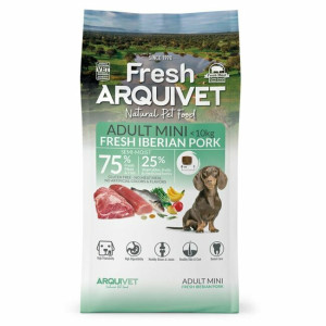 Croquettes semi-humide petit chien adult mini fresh porc ibérique 1 kg arquivet