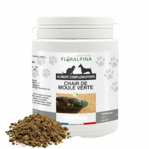 Poudre de chair de moule verte chien chat 100 g floralpina