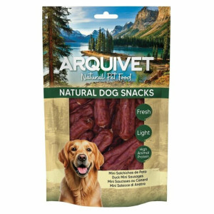 Mini saucisses au canard pour chien 100 g arquivet