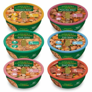 Pack varié plat mijoté recette maison 6 goûts pour chien 100% naturel sans céréales 6 x 280 g arquivet