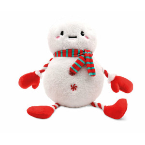 Peluche doudou bonhomme de neige pour chien de croci
