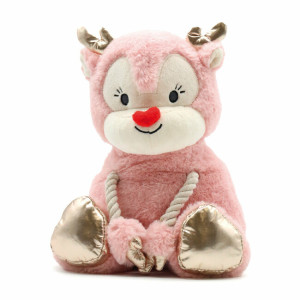 Peluche pour chien bélier rose de croci