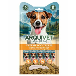 Snacks crémeux pour chien au poulet 5 x 14 g arquivet