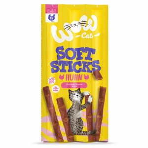 Sticks tendres pour chat au poulet sans céréales par 6 wow