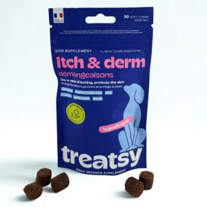 Anti-démangeaisons chien 30 bouchées  treatsy daily defence
