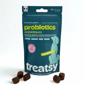 Probiotiques chien treatsy daily defence 30 bouchées
