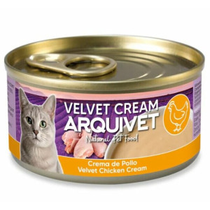 Velouté crémeux de poulet pour chat velvet cream 6 x 80 g arquivet