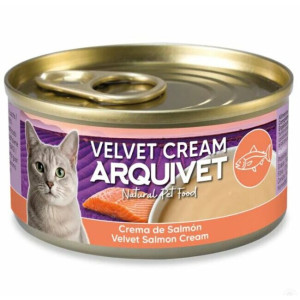 Velouté crémeux de saumon pour chat velvet cream 6 x 80 g arquivet
