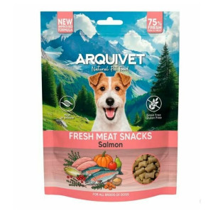 Snacks naturels semi-humides saumon frais sans céréales pour chien arquivet