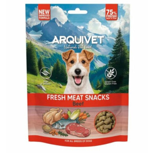 Snacks naturels semi-humides boeuf sans céréales pour chien arquivet