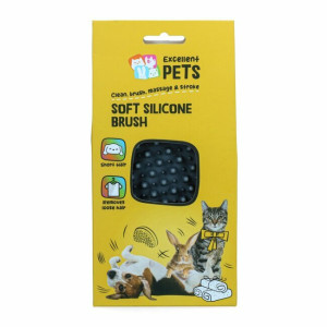Brosse en silicone 4 en 1 chien chat lapin excellent pets