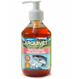 Huile de saumon écossais chat et chien oméga 3 et 6 arquivet