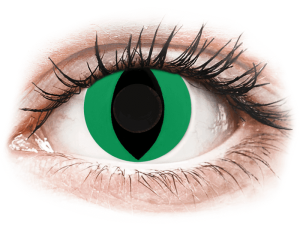 Gelflex CRAZY LENS - Cat Eye Green - giornaliere non correttive (2 lenti)