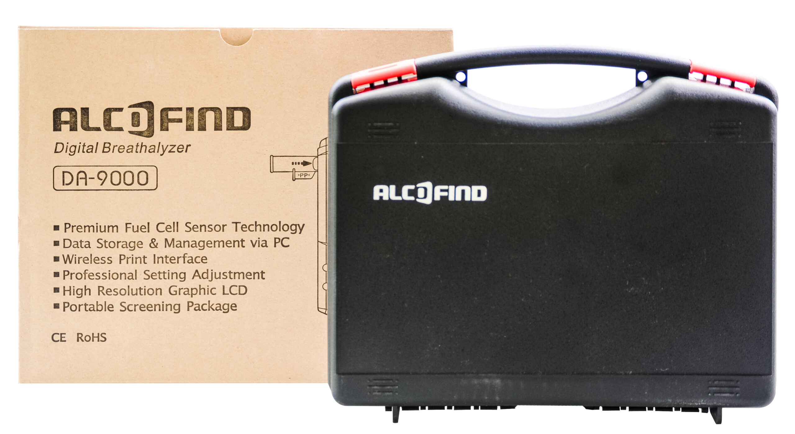 Alkomat AlcoFind DA-9000 z Drukarką termiczną i pakietem kalibracji