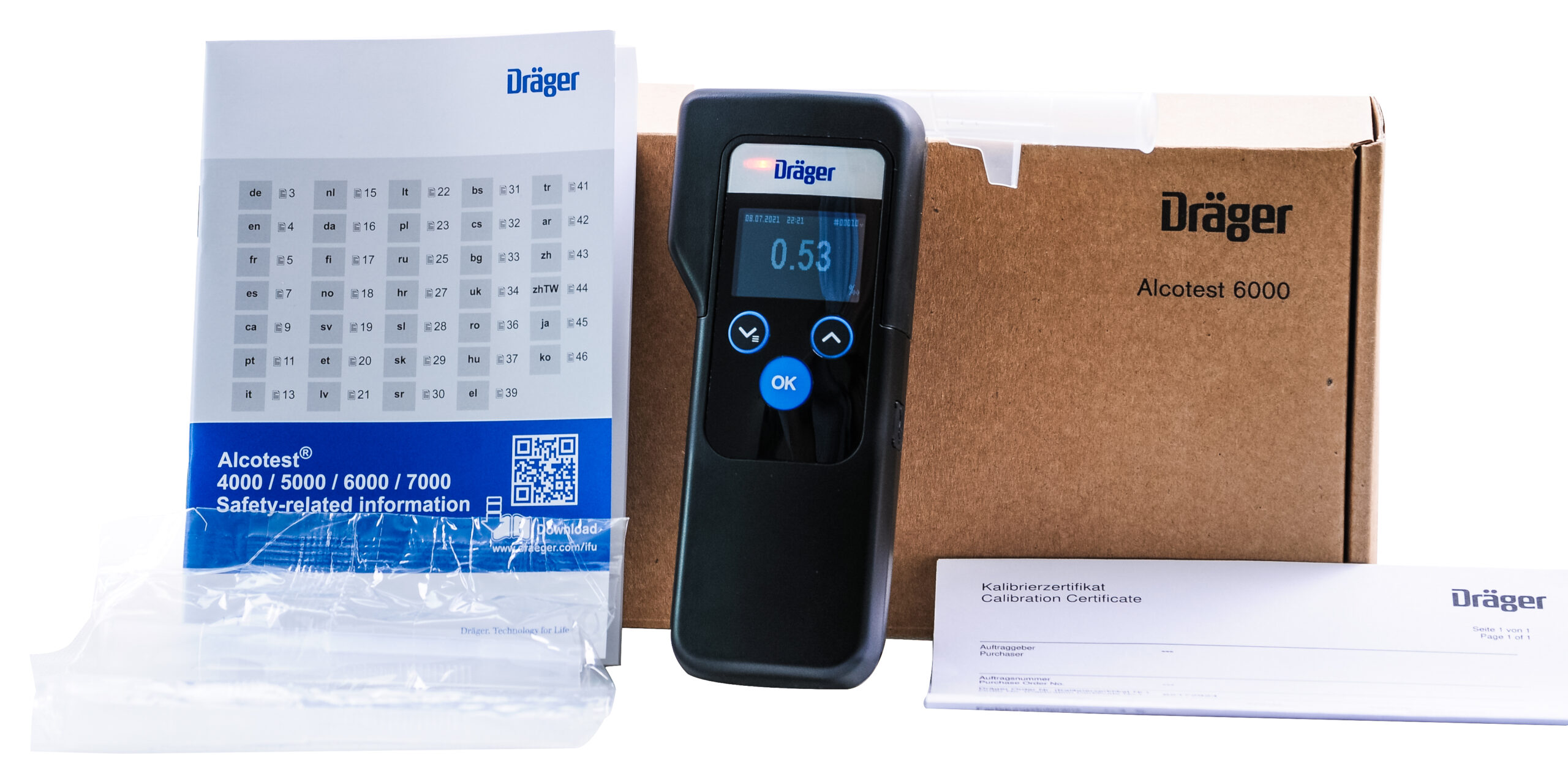 Alkomat Dräger Alcotest 6000 + Certyfikat Adiustacji plus serwis