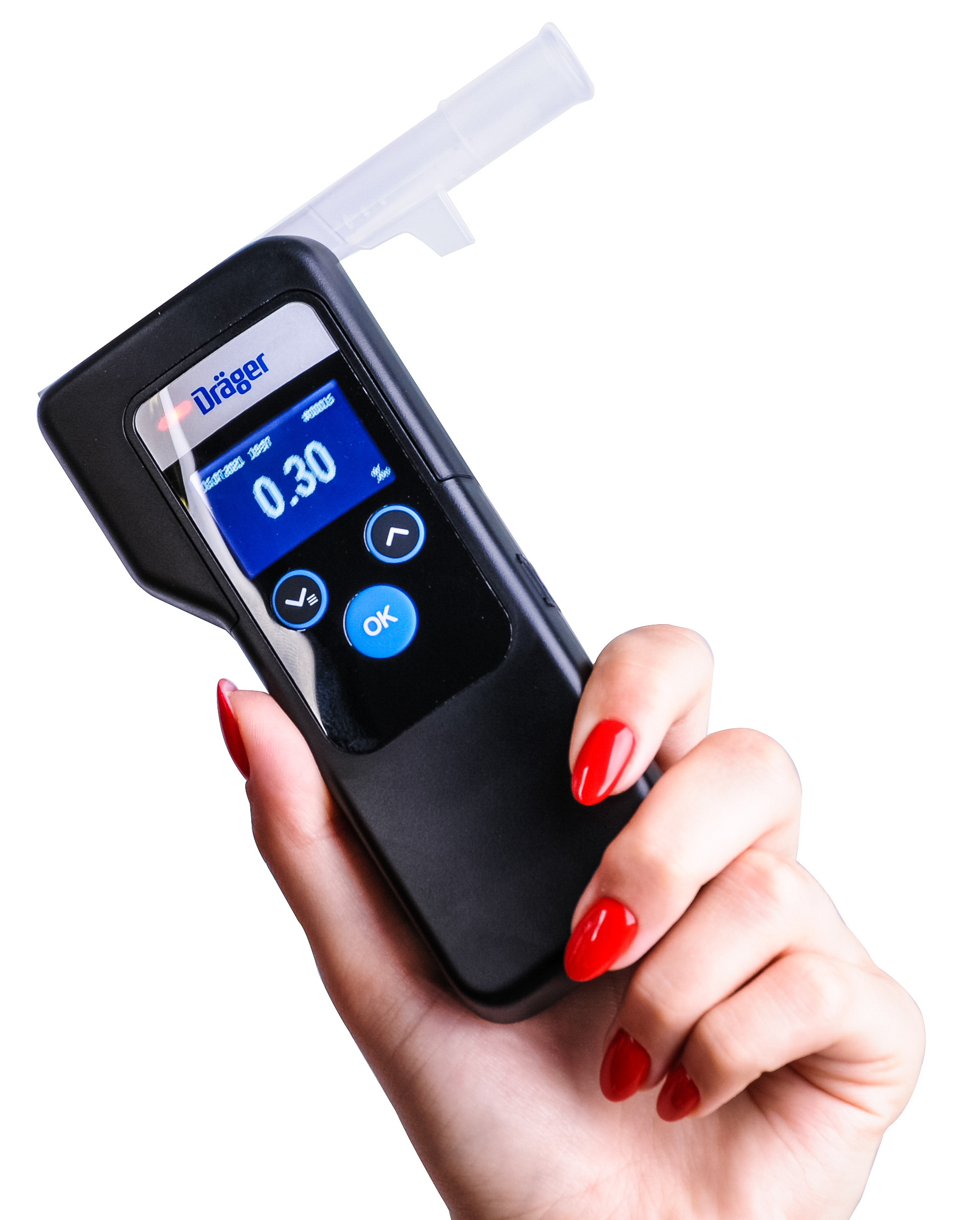 Alkomat marki Dräger Alcotest® 6000 z modułem Bluetooth
