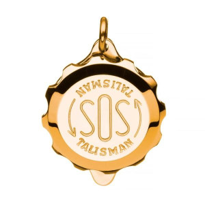SOS Talisman - Anhänger vergoldet