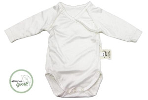 Allsaneo - Lyocell Wickelbody langarm Gr. 50/56